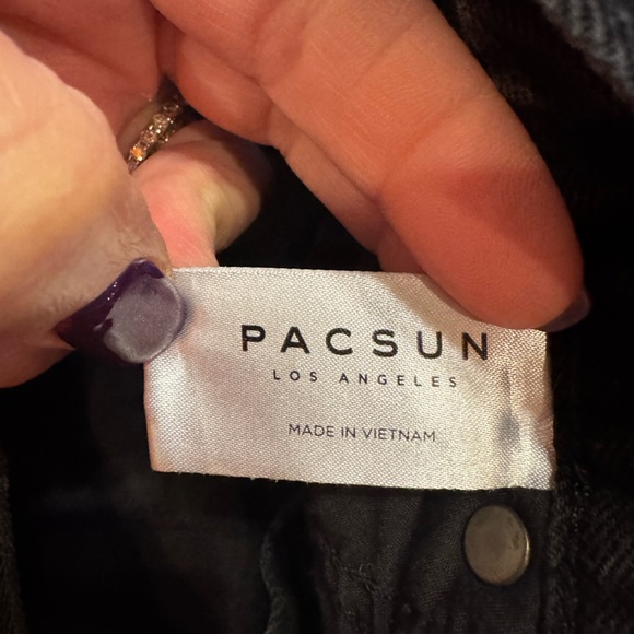 Pacsun Women’s Skinny Black Distressed Jeans Sz Waist 29 Length 30 - Picture 8 of 12